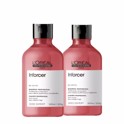 Kit L'Oréal Professionnel Inforcer Double Shampoo, 2 unidades.