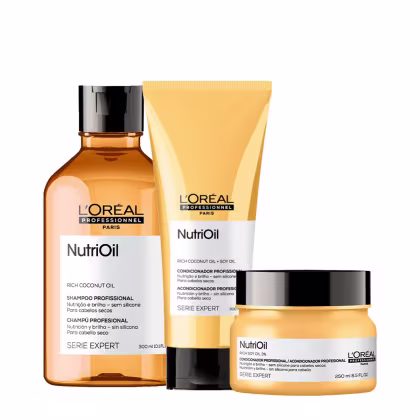 Imagem do produto Kit L'Oréal Professionnel Serie Expert NutriOil Shampoo Condicionador e Máscara P (3 produtos)