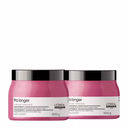 Kit L'Oréal Professionnel Serie Expert Pro Longer Double Mask, 2 unidades.