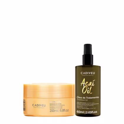 Imagem do produto Kit Cadiveu Professional Nutri Glow Máscara e Açaí Oil 60 (2 produtos)