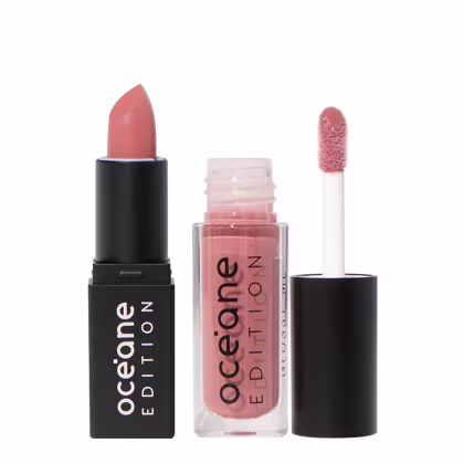 Imagem do produto Kit Océane Edition Mini Lipstick Nude Pink e Glossy Me Shimmer Brown (2 produtos)
