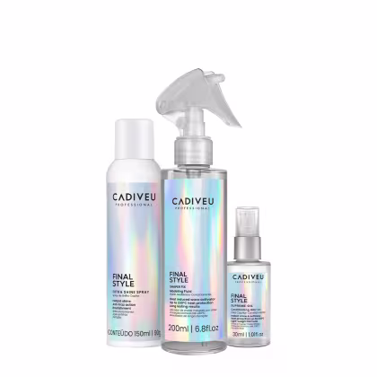 Imagem do produto Kit Cadiveu Professional Final Style Supreme Óleo Fluido e Spray Brilho (3 produtos)