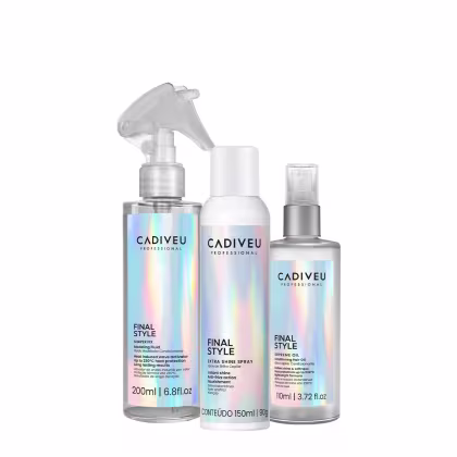 Imagem do produto Kit Cadiveu Professional Final Style Supreme Óleo G Fluido e Spray Brilho (3 produtos)