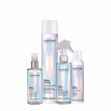 Imagem do produto Kit Cadiveu Professional Final Style Óleo G Fluido Fixador e Spray Brilho (4 produtos)