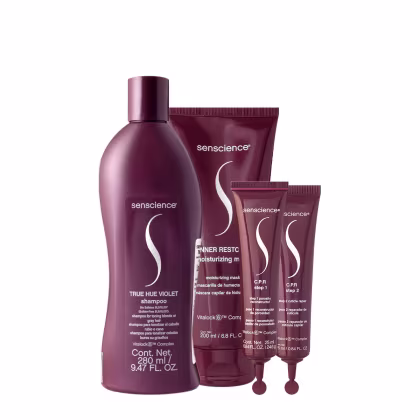 Imagem do produto Senscience True Hue Violet Shampoo Máscara Moisturizing e C.P.R. (3 produtos)