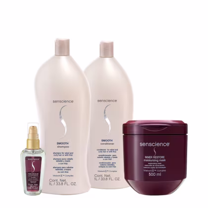 Imagem do produto Kit Senscience Smooth True Hue Inner Salon Total Oil (4 produtos)