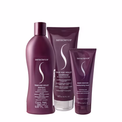 Imagem do produto Kit Senscience True Hue Violet Inner Restore Home Care (3 produtos)
