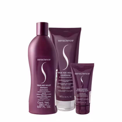 Imagem do produto Kit Senscience True Hue Violet Inner Restore Home Care 50 (3 produtos)