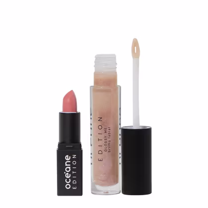 Imagem do produto Kit Océane Edition Mini Lipstick Nude Pink e Glossy Me Glazed (2 produtos)