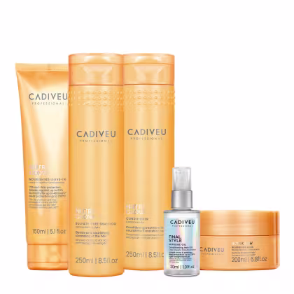 Imagem do produto Kit Cadiveu Professional Nutri Glow Home Care Total e Final Style Oil (5 produtos)