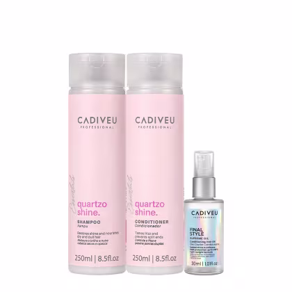Imagem do produto Kit Cadiveu Professional Quartzo Shine Duo e Final Style Oil (3 produtos)