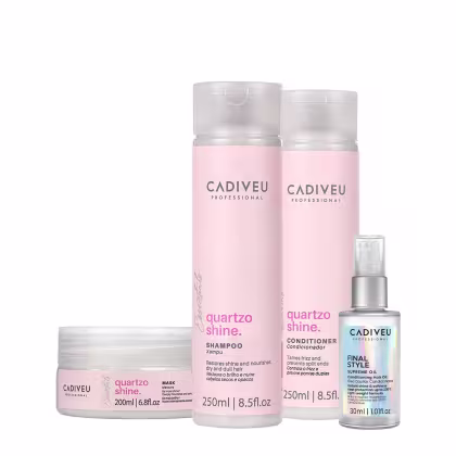 Imagem do produto Kit Cadiveu Professional Quartzo Shine Home Care e Final Style Oil (4 produtos)