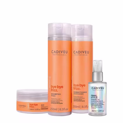 Imagem do produto Kit Cadiveu Professional Bye Bye Frizz Home Care e Final Style Oil (4 produtos)