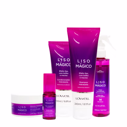 Imagem do produto Kit Lowell Liso Mágico Hair Care Total (5 produtos)