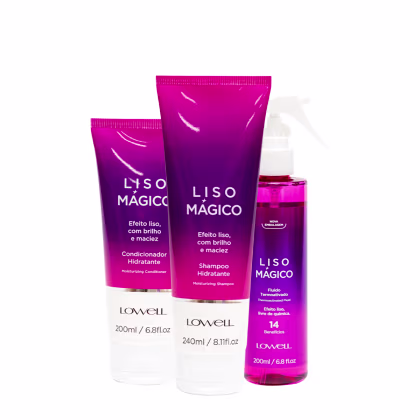 Imagem do produto Kit Lowell Liso Mágico Duo Fluído (3 produtos)