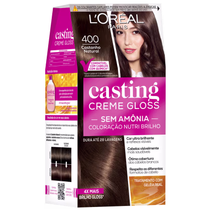 Imagem do produto Casting Creme Gloss 400 Castanho Natural - Coloração