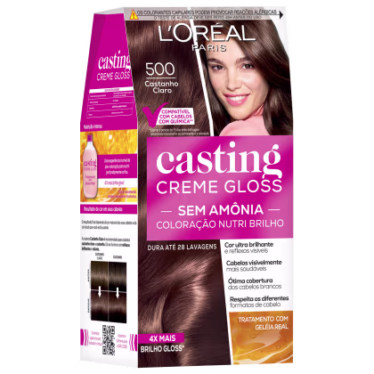 Imagem do produto Casting Creme Gloss 500 Castanho Claro - Coloração