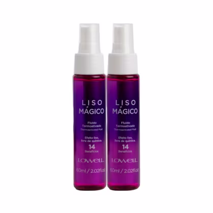 Imagem do produto Lowell Liso Magico Kit 2 Efeito Fluido Termoativado 60ml
