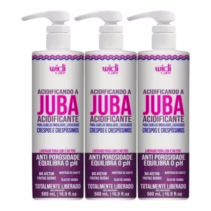 Imagem do produto Widi Care Acidificando A Juba Kit 3 Acidificante 500ml