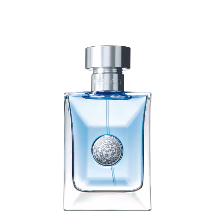 A imagem mostra o perfume importado masculino Pour Homme de Versace.
