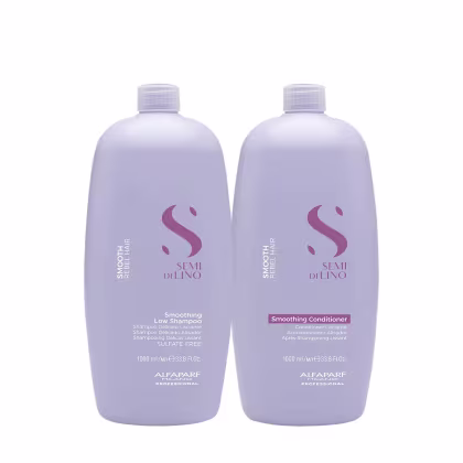 Imagem do produto Kit Alfaparf Semi di Lino Smooth - Disciplina e Alinhamento dos Fios (2 produtos)