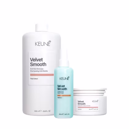 Imagem do produto Kit Keune Velvet Smooth - Proteção e Controle dos Fios (3 Produtos)