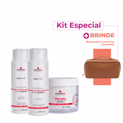 Imagem do produto Kit Crown'us Professional Daily Use + Necessaire (4 Produtos)