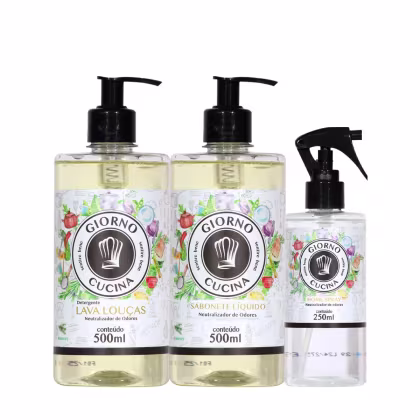 Imagem do produto Kit Giorno Cucina - Rotina da Cozinha Limpa (3 produtos)