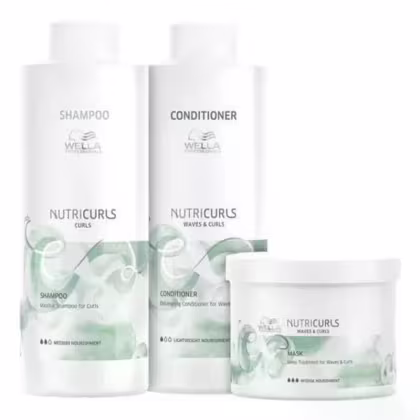 Kit Wella Professionals Nutricurls Trio Salon, 3 produtos.