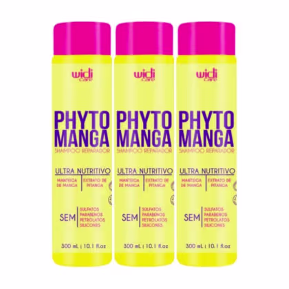 Imagem do produto Widi Care PhytoManga Kit 3 Shampoo Reparador 300ml
