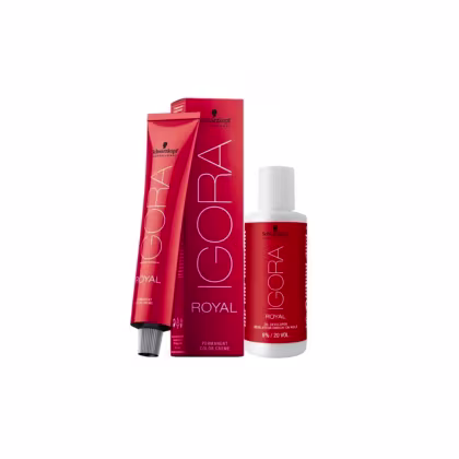Imagem do produto Kit Schwarzkopf Igora Royal 6.77 Louro Escuro Cobre Extra + Ox 20vol 60 ml
