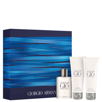 Imagem do produto Conjunto Acqua di Giò Giorgio Armani Masculino - Eau de Toilette 50ml + Gel de Banho 75ml + Pós-Barba 75ml 