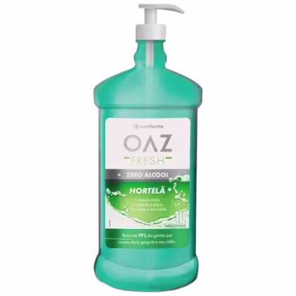 Imagem do produto Eurofarma OAZ Fresh Hortelã Zero Álcool - Enxaguante Bucal 1L