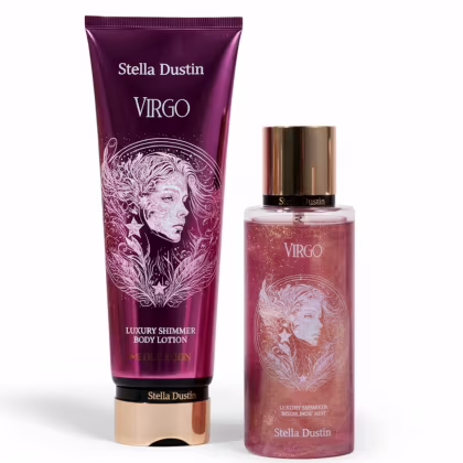 Imagem do produto Kit Stella Dustin Luxury Shimmer Virgo (Virgem) – Body Splash 250ml + Loção Hidratante 236ml