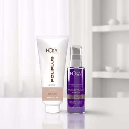 Imagem do produto Máscara Reconstrutora Poliplus Teia 470g Home Care + Óleo De Açaí Reparador De Pontas 30ml Hoka