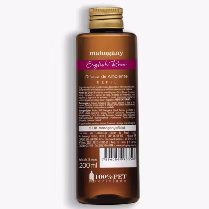 Imagem do produto Refil Difusor De Ambiente English Rose 200 Ml Mahogany