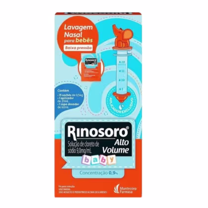 Imagem do produto Rinosso Alto Volume Baby Solução Nasal Com 15 Sachês De 0,54g + 1 Aplicador e Copo Dosador