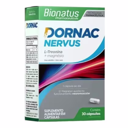 Imagem do produto Suplemento Alimentar Dornac Nervus Bionatus Com 30 Cápsulas