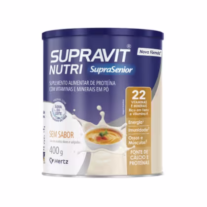 Imagem do produto Suplemento Alimentar Supravit Nutri Sem Sabor 400g