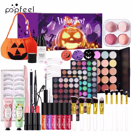 Imagem do produto Kit de Maquiagem POPFEEL Halloween Batom, Sobra, Blush 3
