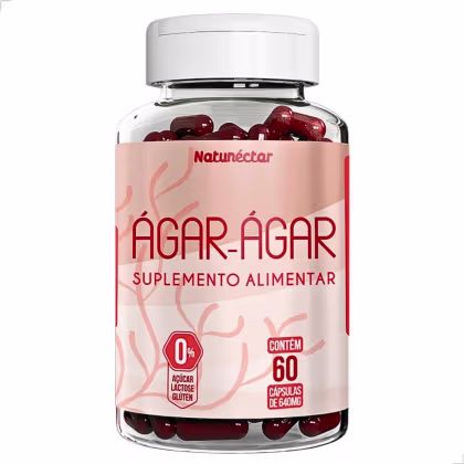 Imagem do produto Suplemento Alimentar Ágar-Ágar 640mg Natunéctar 60 Cápsulas