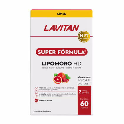 Suplemento Alimentar Lavitan Lipomoro HD 60 Cápsulas