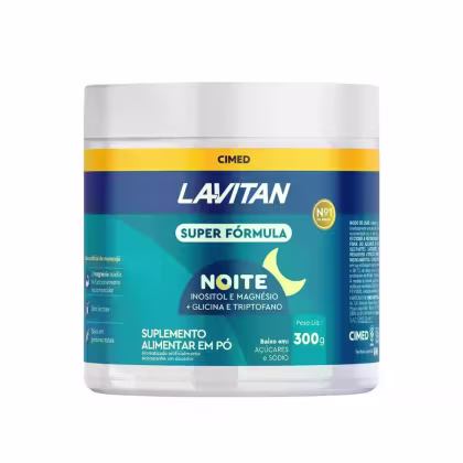 Imagem do produto Suplemento Alimentar em Pó Lavitan Super Fórmula Noite Sabor Maracujá 300g