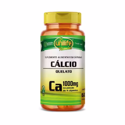 Imagem do produto Suplemento Alimentar Cálcio Quelato 850mg Unilife 60 Cápsulas