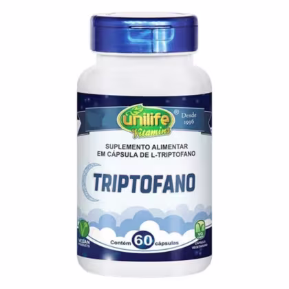 Imagem do produto Suplemento Alimentar Triptofano Unilife 60 Cápsulas