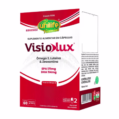 Imagem do produto Suplemento Alimentar Visiolux 750mg Unilife 60 Cápsulas