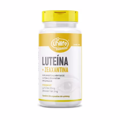 Imagem do produto Suplemento Alimentar Luteína e Zeaxantina 400mg Unilife 60 Cápsulas