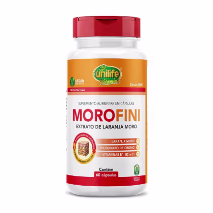 Imagem do produto Suplemento Morofini Laranja Moro + Associações 500mg Unilife 60 Cápsulas