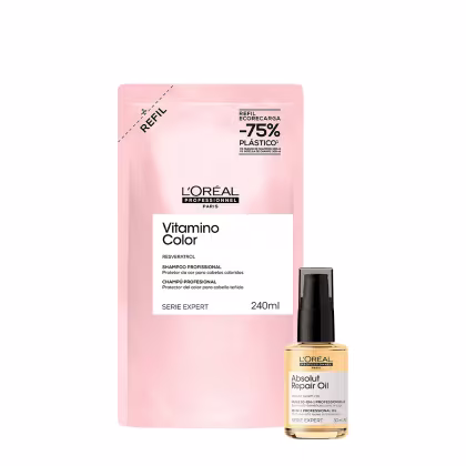 Imagem do produto Kit L'Oréal Professionnel Vitamino Color Repair Shampoo Refil Oil 30 (2 produtos)
