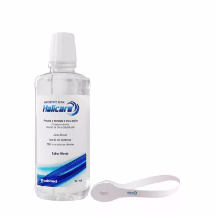 Imagem do produto Kit Odomed Halicare Enxaguante Bucal Limpador de Língua (2 produtos)